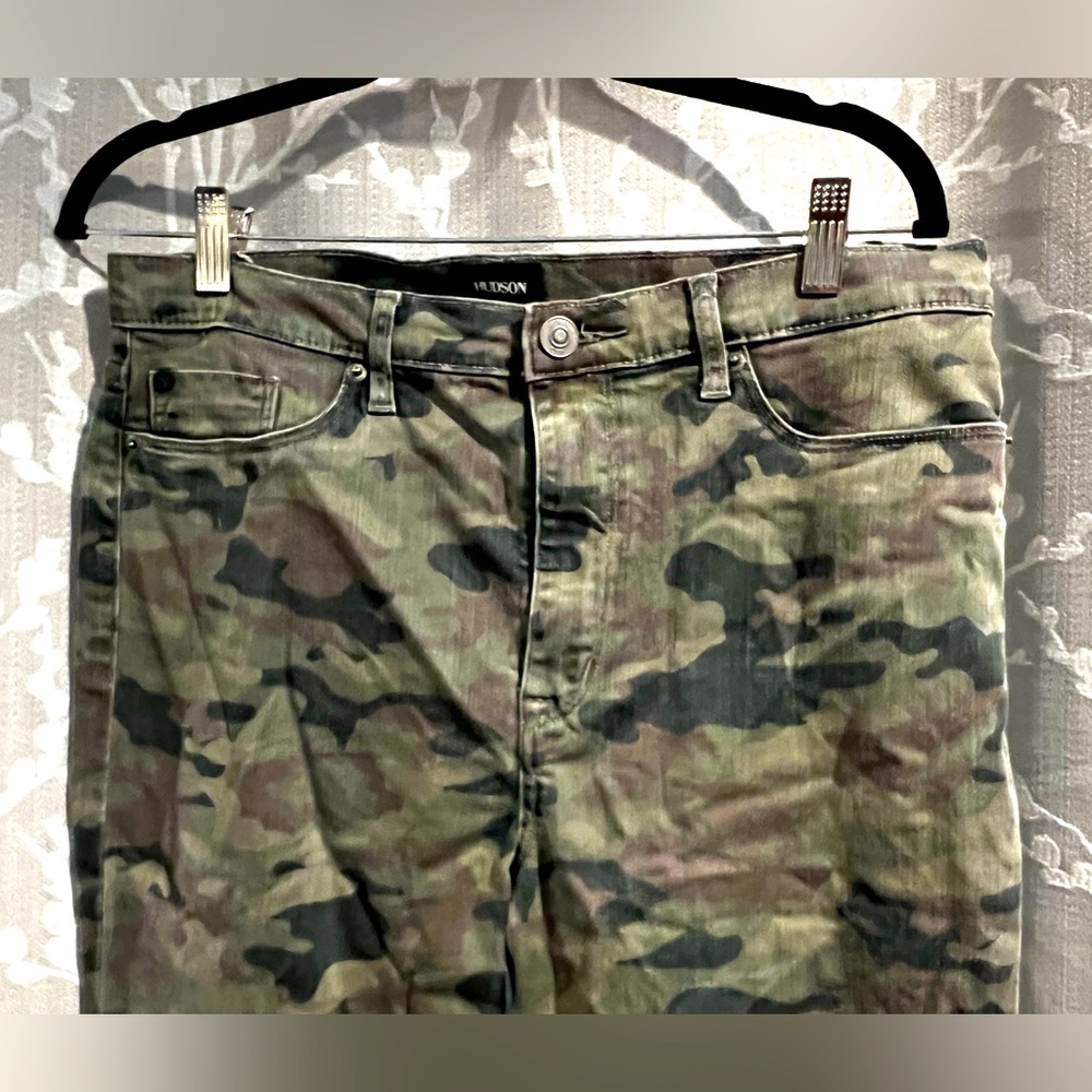 Hudson Skinny High Rise Camo Jeans